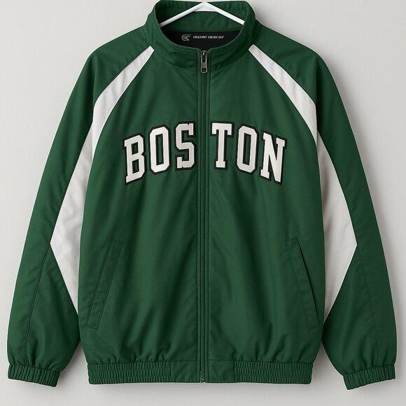 Vintage Celtics Green & White Windbreaker Jacket – XL - Picture 1 of 4
